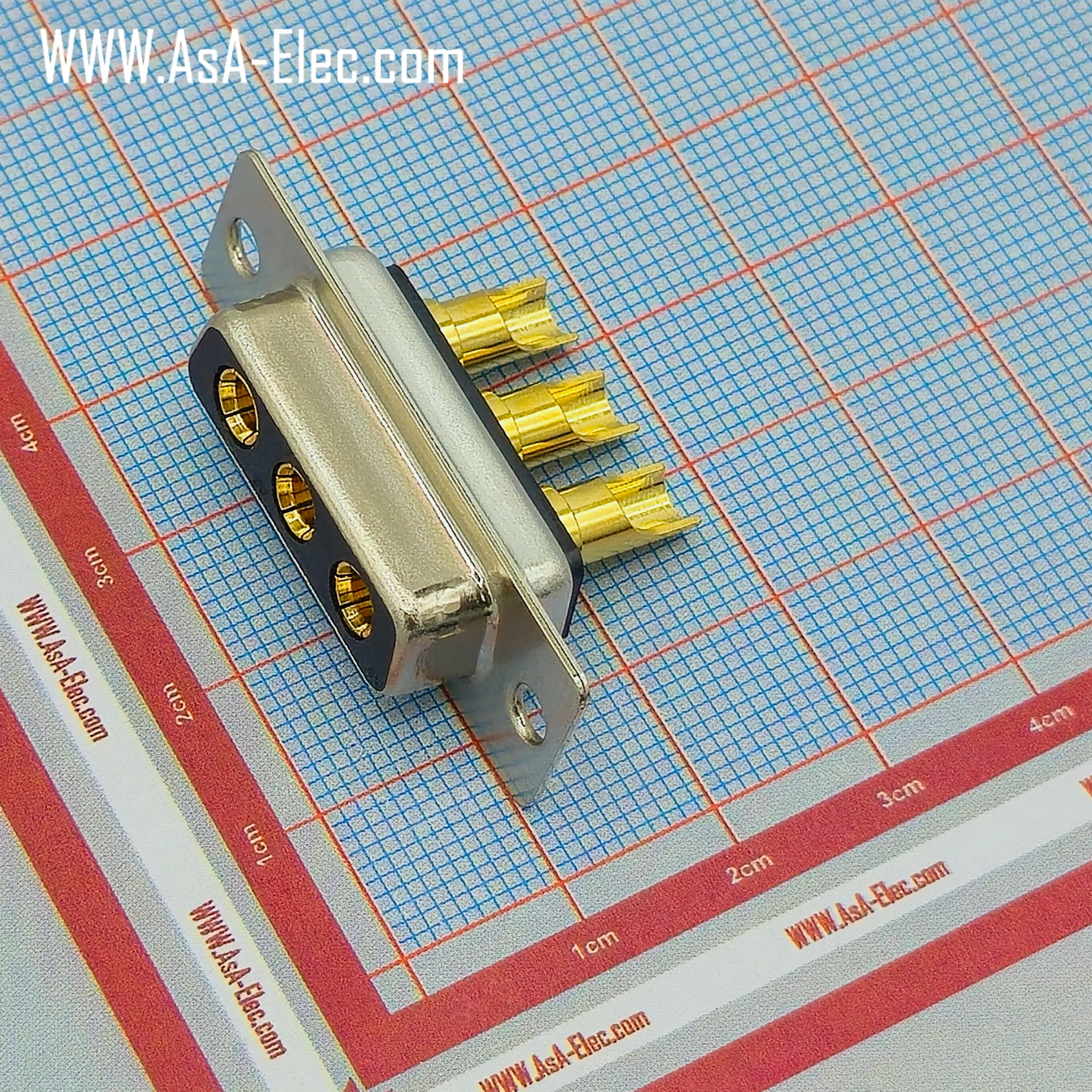 POWER D-SUB 3W3 SOLDER CUP-FEMALE